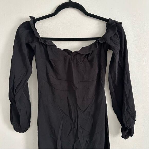 Reformation Prue Dress Black - Picture 2 of 7